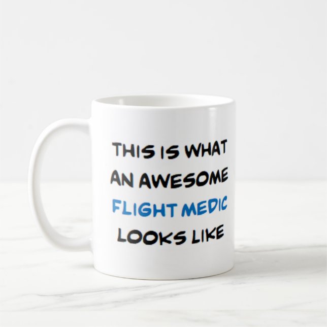 awesome flight medic coffee mug (Left)