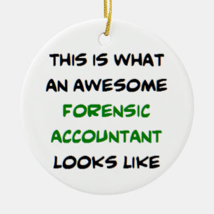 awesome forensic accountant coffee mug trucker hat ceramic ornament