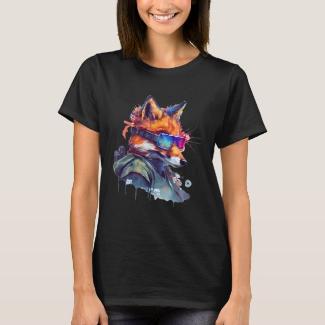 Awesome Fox Apparel Fox Wildlife Zookeeper Fox T-Shirt (Front)
