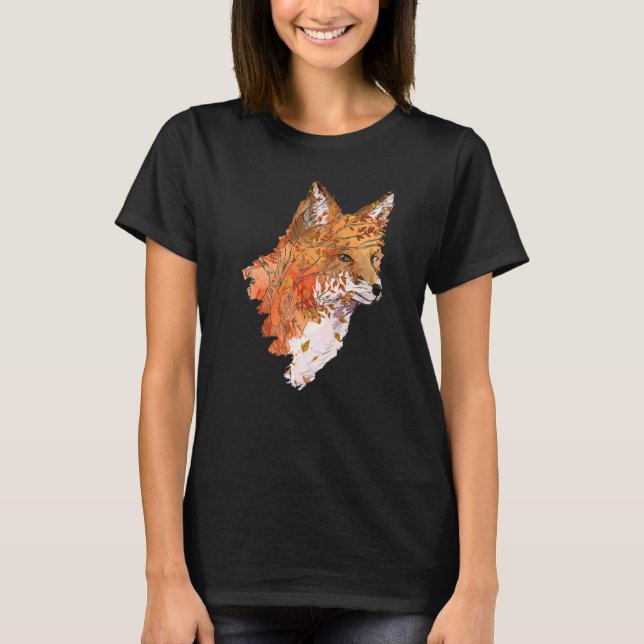 Awesome Fox   Tree Fox Wildlife  Women Men T-Shirt (Front)