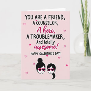 Awesome Friend Galentines Day Card