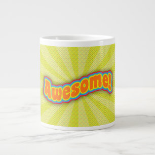 Awesome Fun Radical Slogan Design Large Coffee Mug