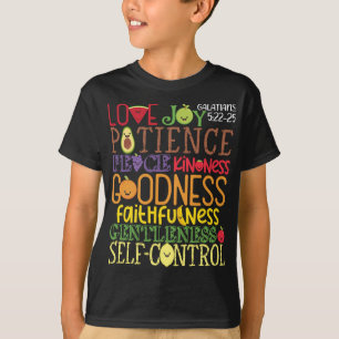 Awesome Galatians Fruit Of The Spirit Religious Ve T-Shirt
