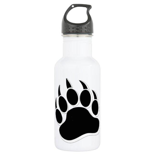 Awesome Gay Bear claw B&W 3D effect 532 Ml Water Bottle (Front)