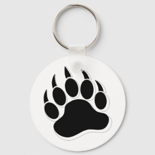 Awesome Gay Bear claw B&W 3D effect Keychain