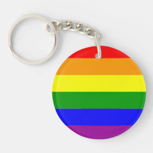 AWESOME GAY PRIDE AND BEAR PRIDE COLORS KEYCHAIN