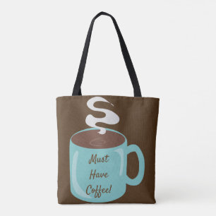 Awesome Giant Coffee Cup Tote Bag