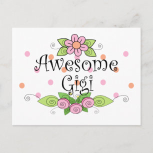 Awesome Gigi T-Shirt Postcard