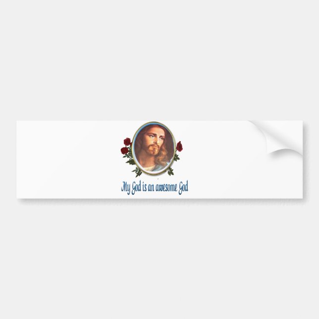 Awesome God Bumper Sticker (Front)