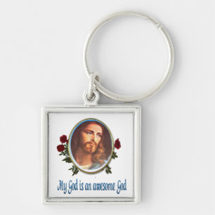 Awesome God Keychain