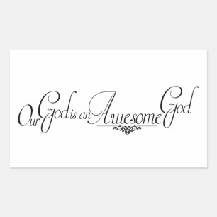 Awesome God Sticker