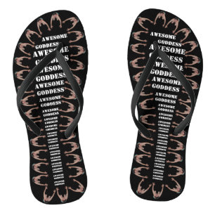 Awesome Goddess Army (NARROW STRAPS) Flip Flops