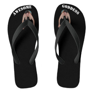 Awesome Goddess Flip Flops (guy between toes)