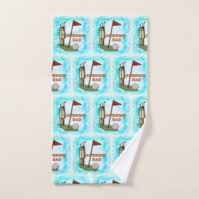 Awesome Golf Dad  towel (Hand Towel)