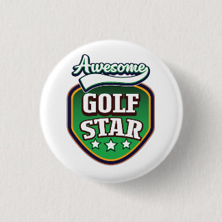 Awesome Golf Star 1 Inch Round Button