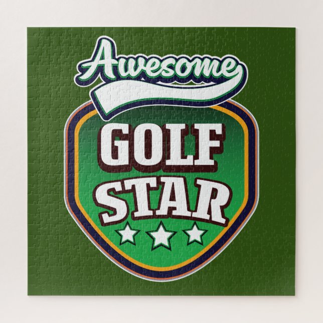 Awesome Golf Star  Jigsaw Puzzle (Vertical)