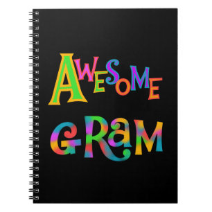 Awesome Gram T-shirts and Gifts Notebook