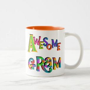 Awesome Gram T-shirts and Gifts Two-Tone Coffee Mug