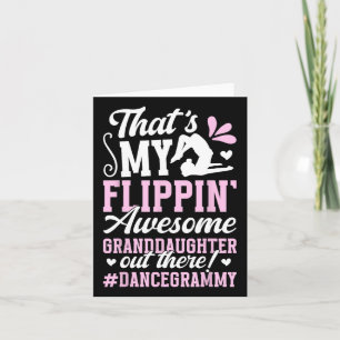 Awesome Granddaughter Dance Grammy Of A Dancer Gra Card