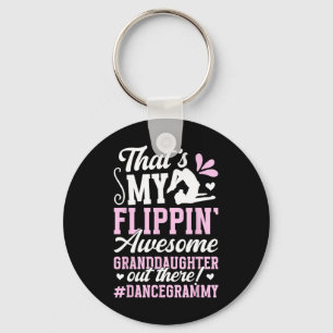 Awesome Granddaughter Dance Grammy Of A Dancer Gra Keychain