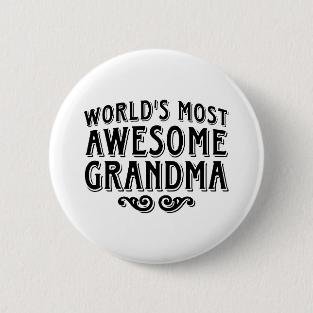 Awesome Grandma 2 Inch Round Button (Front)