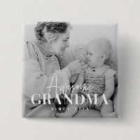 Awesome Grandma Since 20XX Simple Elegant Photo