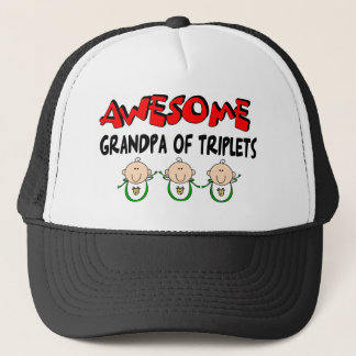 AWESOME GRANDPA of TRIPLETS Trucker Hat