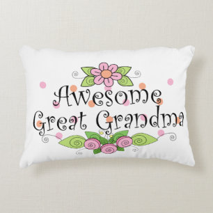 Awesome Great Grandma Accent Pillow