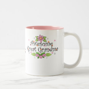 Awesome Great Grandma T-Shirt Two-Tone Coffee Mug