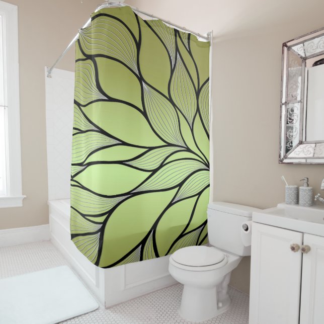 Awesome Green Creative Leave Pattern  (In Situ)