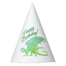 Awesome Green Mosaic Dragon Birthday