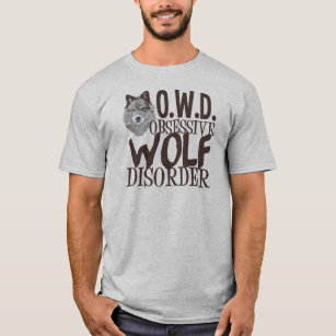Awesome Grey Wolf Men's T-Shirt