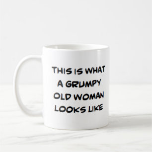 awesome grumpy old woman coffee mug