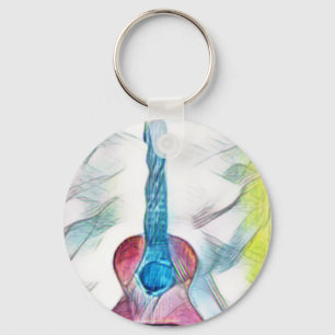 Awesome Guitar Keychain