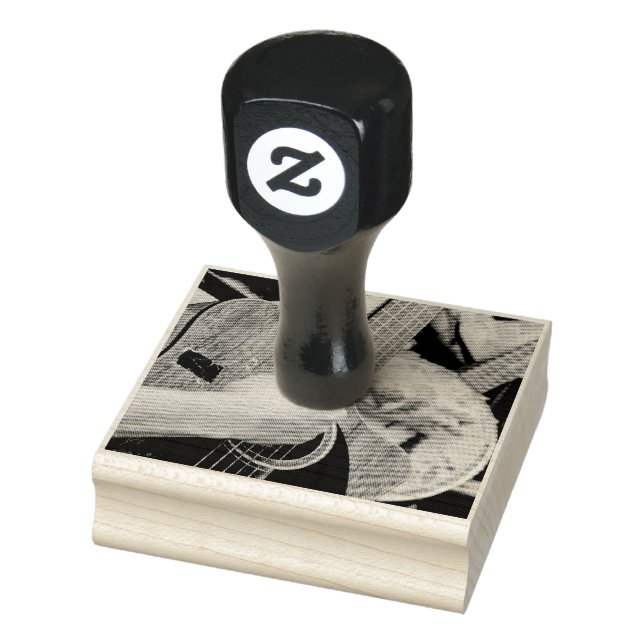 Awesome Guitar Rubber Stamp (Stamp)