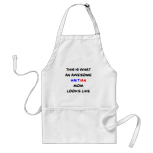 awesome haitian mom coffee mug standard apron