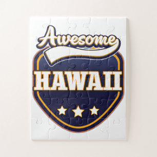 Awesome Hawaii sports logo Jigsaw Puzzle