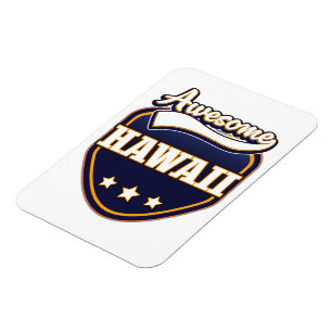 Awesome Hawaii sports logo Magnet