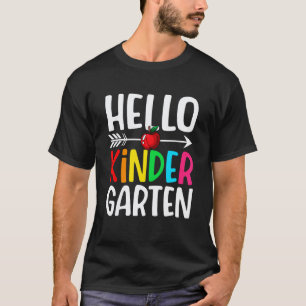 Awesome Hello Kindergarten Teacher Student Cute Ki T-Shirt
