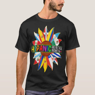 Awesome Hispanic Heritage Month Latina All Country T-Shirt