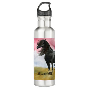 Awesome Horse Watercolor 710 Ml Water Bottle