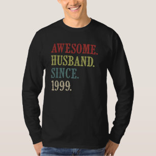 Awesome Husband Since 1999 23 Wedding Aniversary T-Shirt