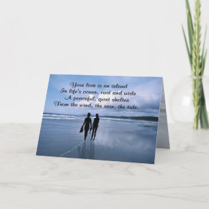 Awesome Husband & Wife Enjoy a Day at the Beach Card