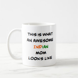 awesome indian mom coffee mug