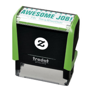 "AWESOME JOB!" Feedback Rubber Stamp