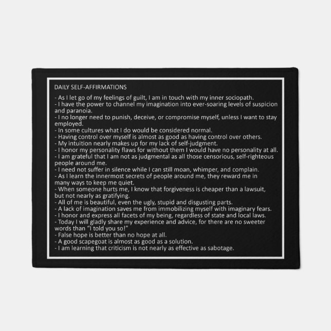 Awesome Jokes custom colour door mat 2 (Front)