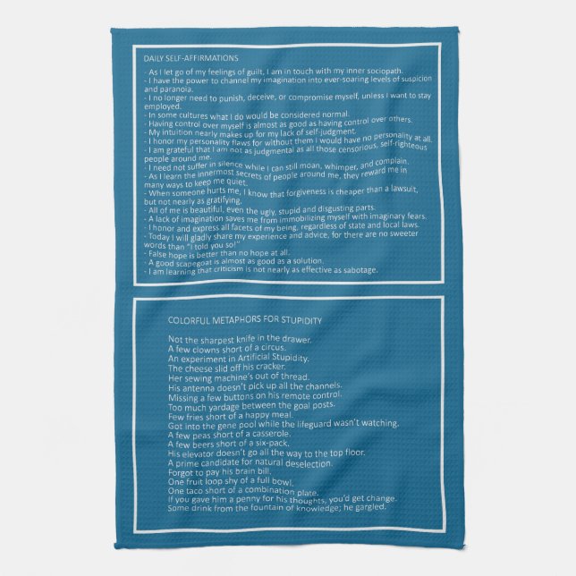 Awesome Jokes custom colour hand towel #3 (Vertical)