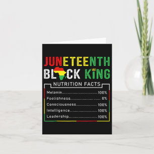Awesome Juneteenth Black King Melanin Fathers Day  Card