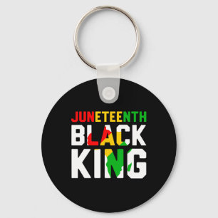 Awesome Juneteenth Black King Melanin Fathers Day Keychain