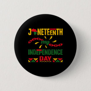 Awesome Juneteenth Independence Black Pride Africa 2 Inch Round Button